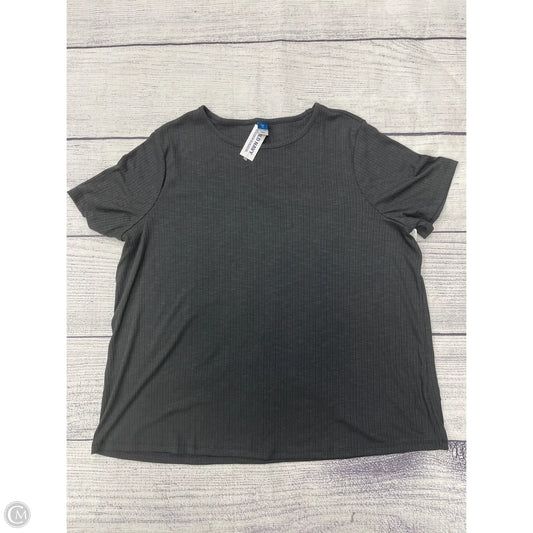 Top Short Sleeve By Old Navy In Grey, Size: Xl