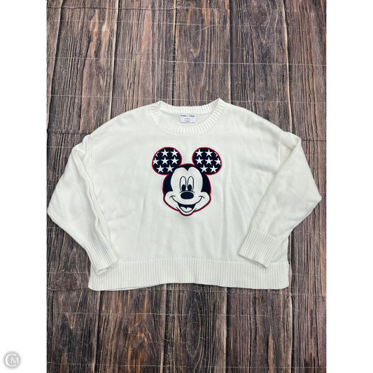 Sweater By Disney In White, Size: Xl