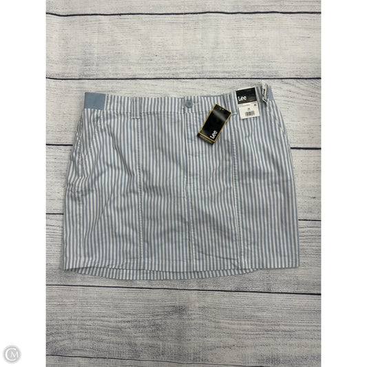 Skort By Lee In Blue & White, Size: 20