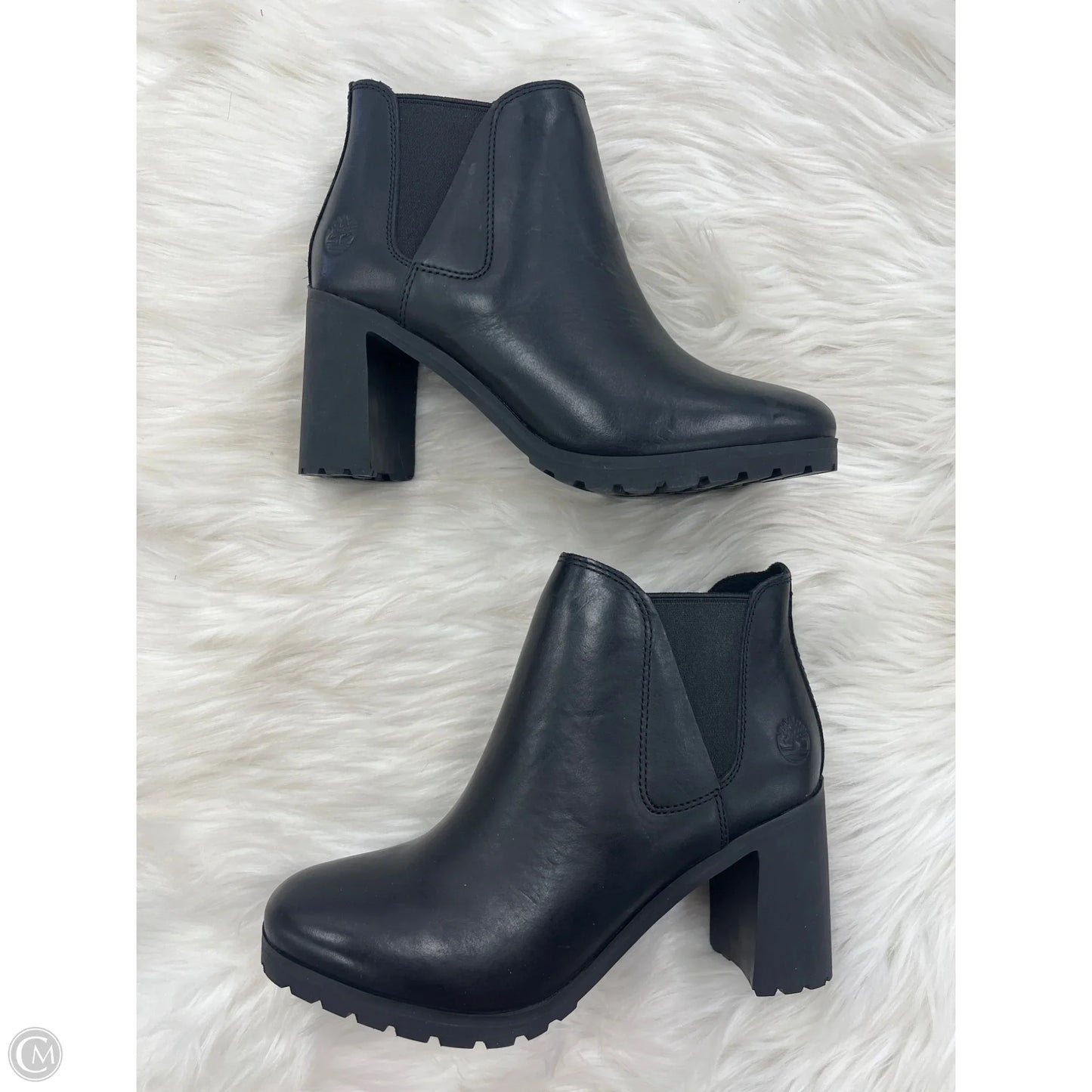 Boots Ankle Heels By Timberland In Black, Size: 7.5