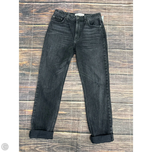 Jeans Straight By Reformation In Black, Size: 4