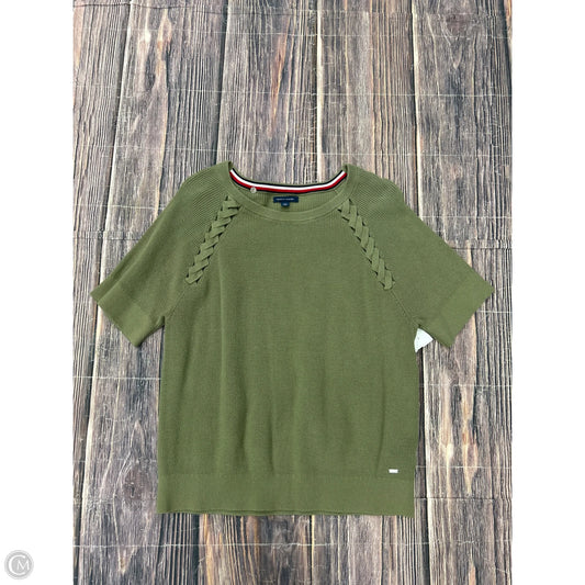 Sweater Short Sleeve By Tommy Hilfiger In Green, Size: L