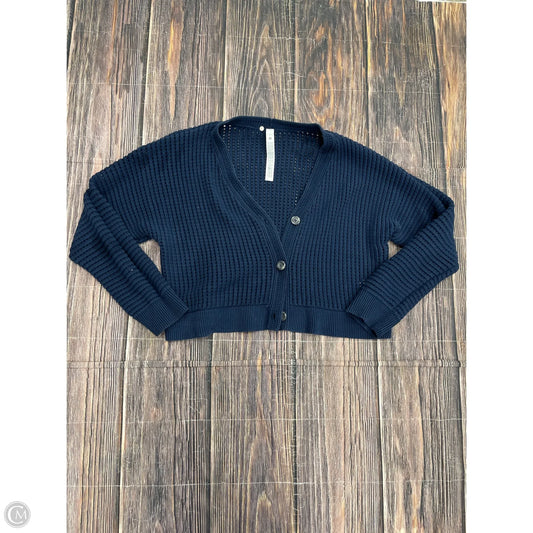 Sweater Cardigan By Lululemon In Blue, Size: Xl