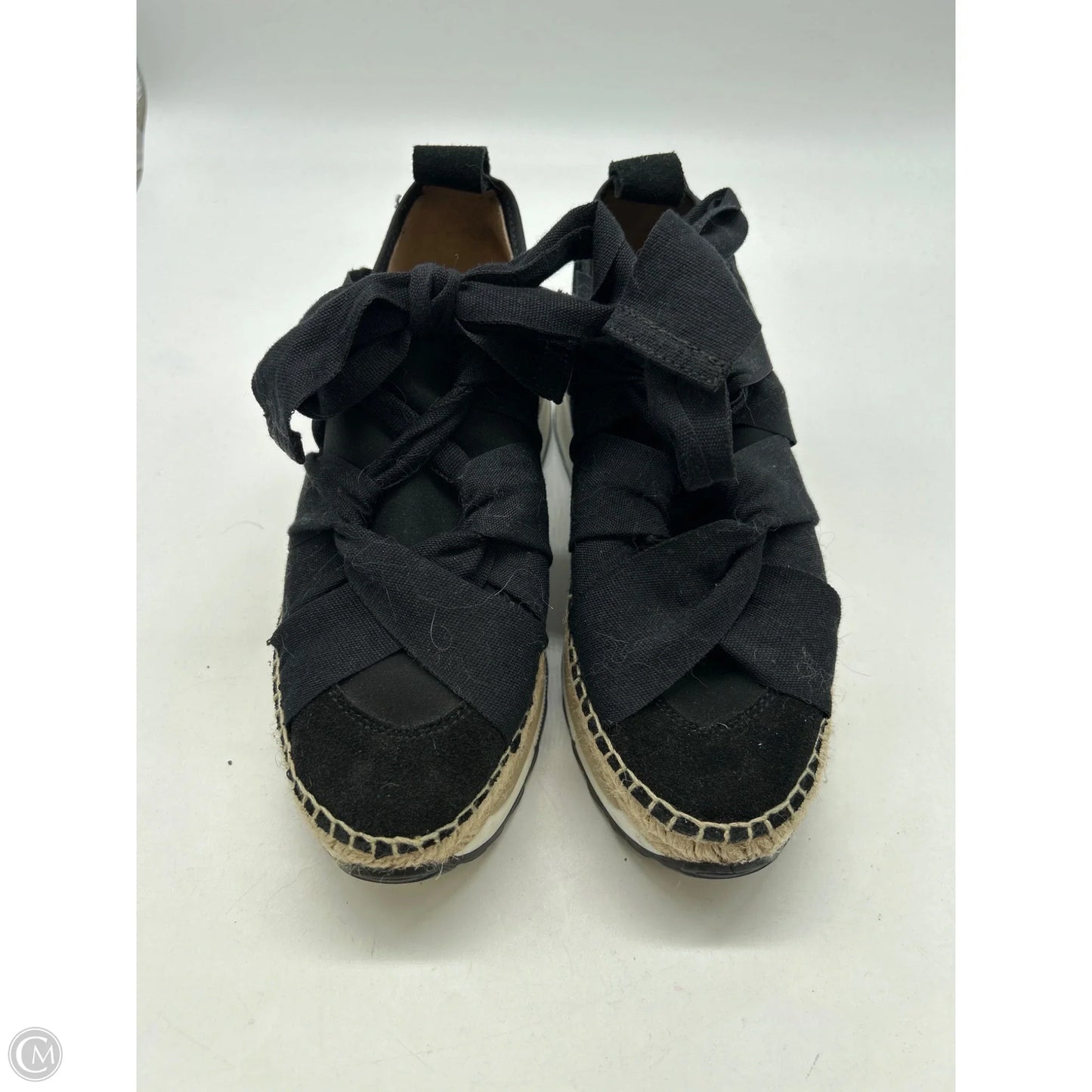 Shoes Heels Wedge By Free People In Black, Size: 6.5