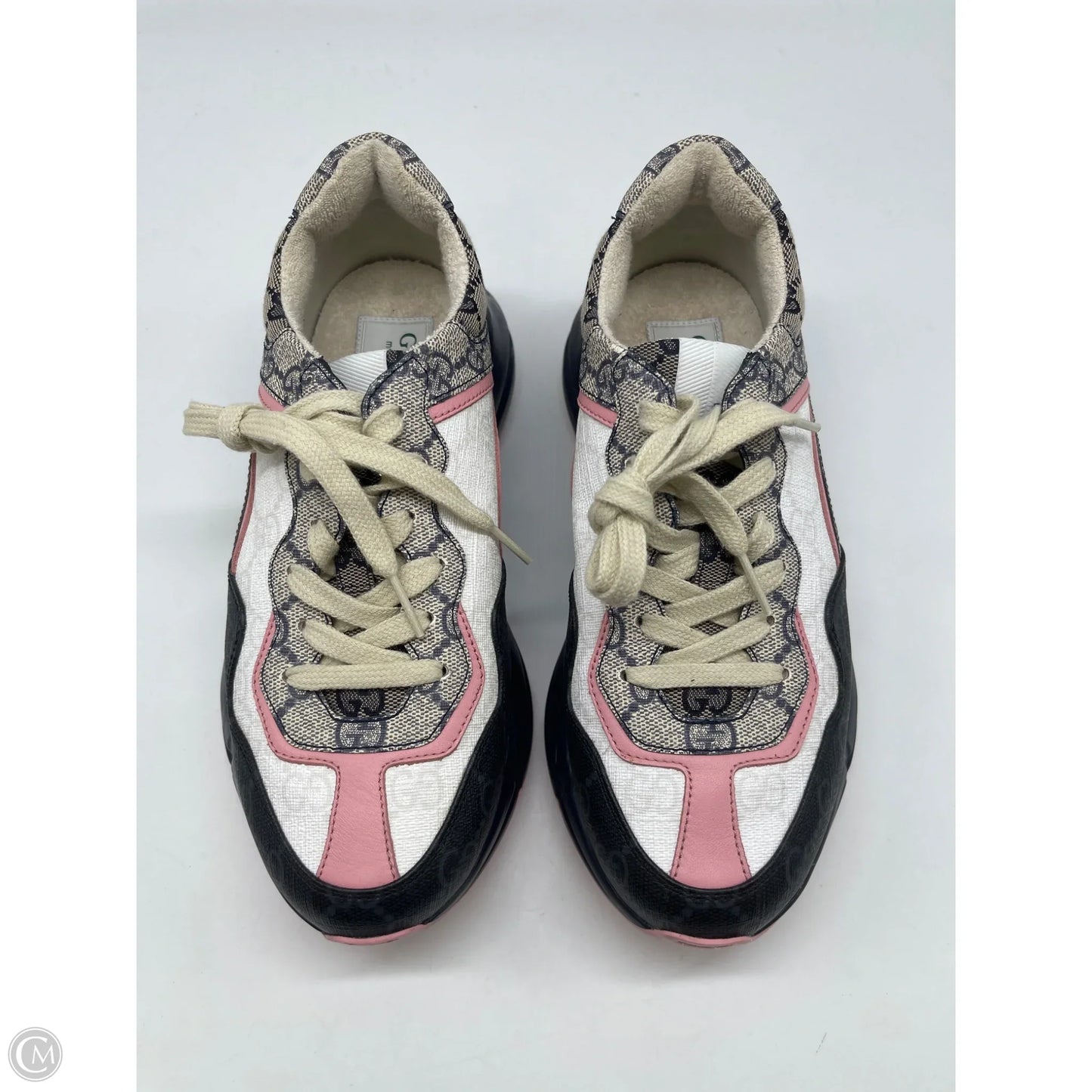 Shoes Luxury Designer By Gucci In Multi-colored, Size: 7.5