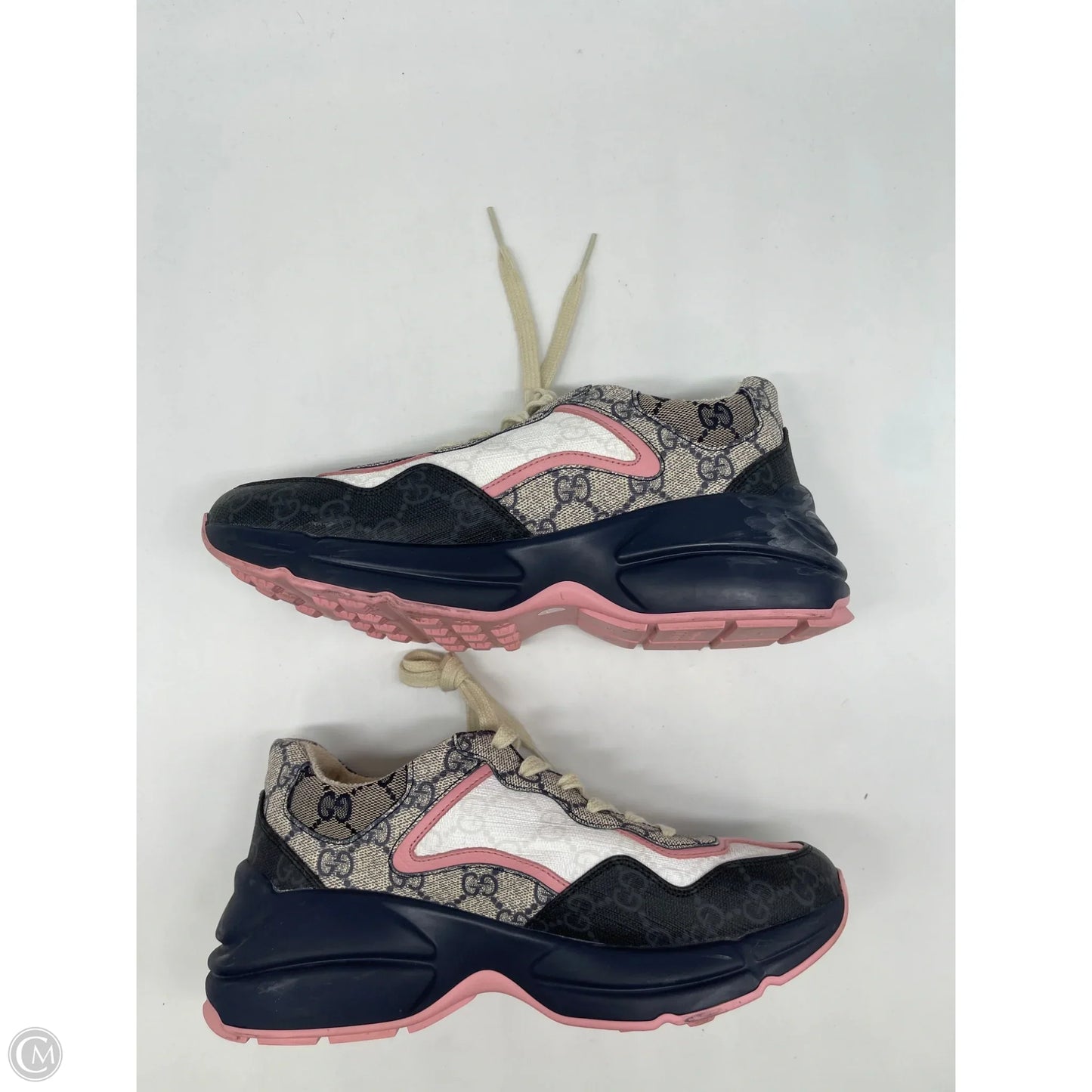 Shoes Luxury Designer By Gucci In Multi-colored, Size: 7.5