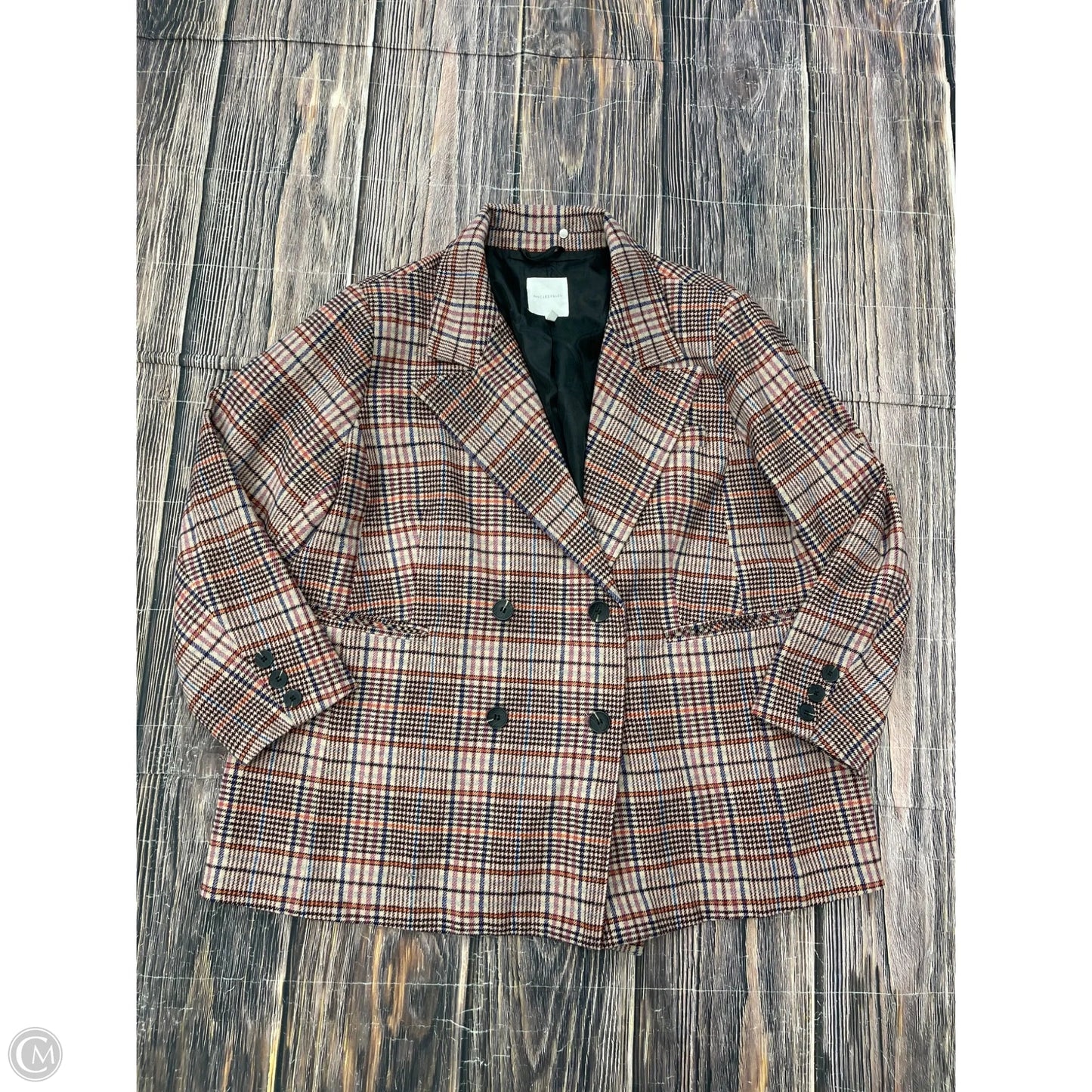 Coat Peacoat By Avec Les Filles In Plaid Pattern, Size: 3x
