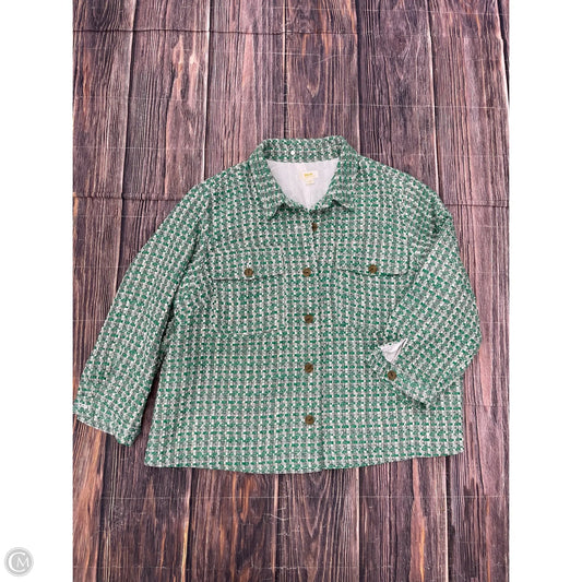 Coat Peacoat By Maeve In Green, Size: 3x