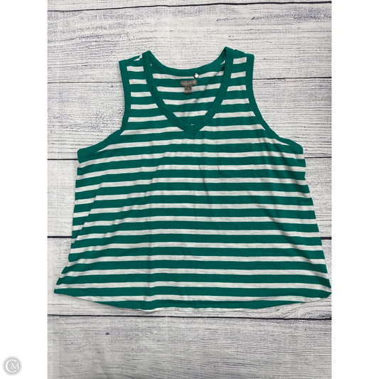 Tank Top By Falls Creek In Striped Pattern, Size: 1x