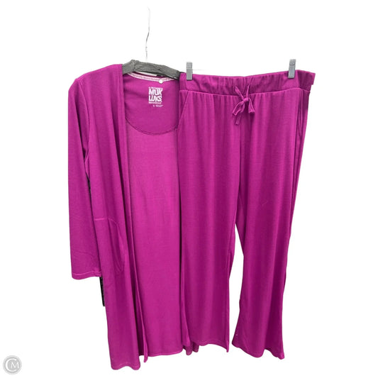 Lounge Set Pants By Muk Luks In Purple, Size: S