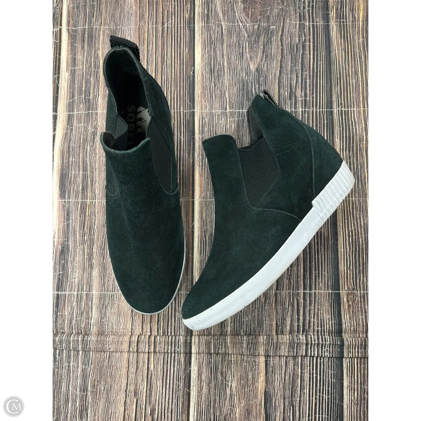 Boots Ankle Flats By Sorel In Black, Size: 12