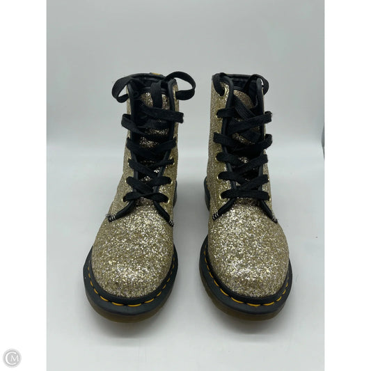 Boots Ankle Flats By Dr Martens In Gold, Size: 8