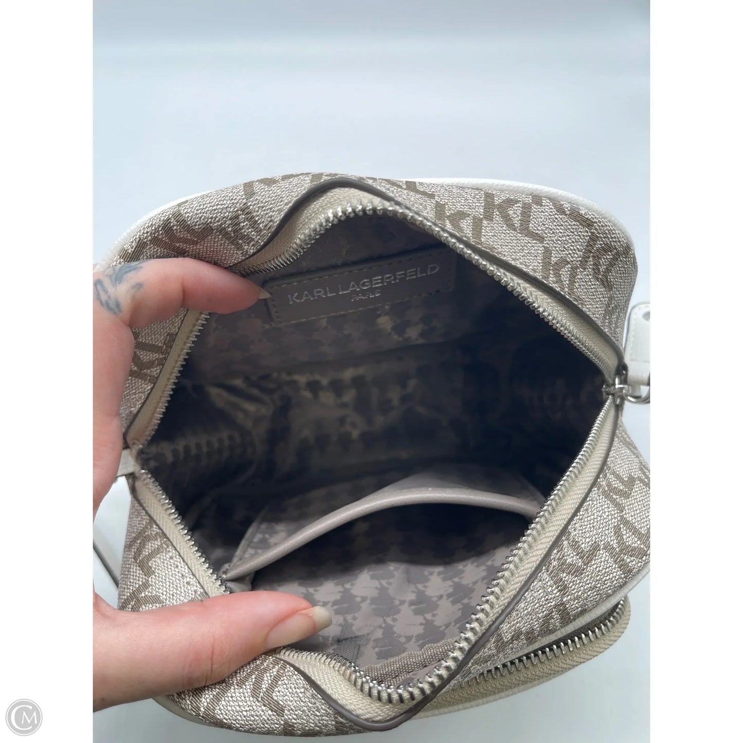 Crossbody Designer By Karl Lagerfeld, Size: Medium