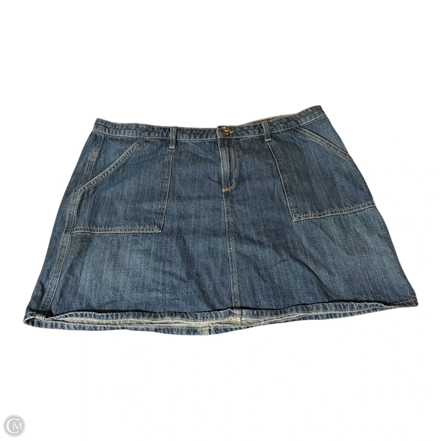Skirt Mini & Short By Falls Creek In Blue Denim, Size: 22