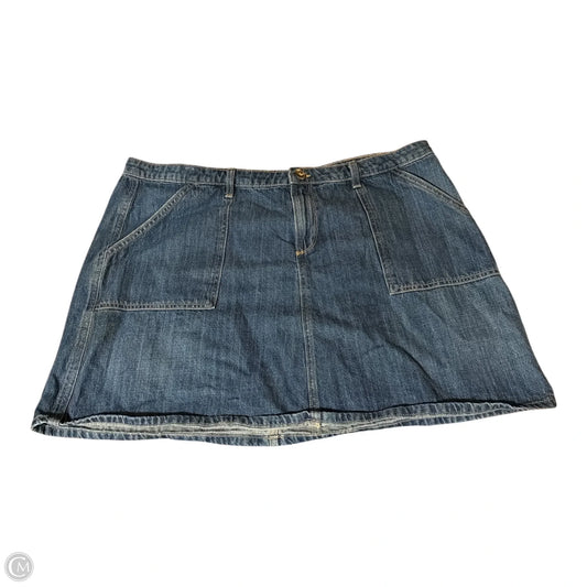Skirt Mini & Short By Falls Creek In Blue Denim, Size: 22