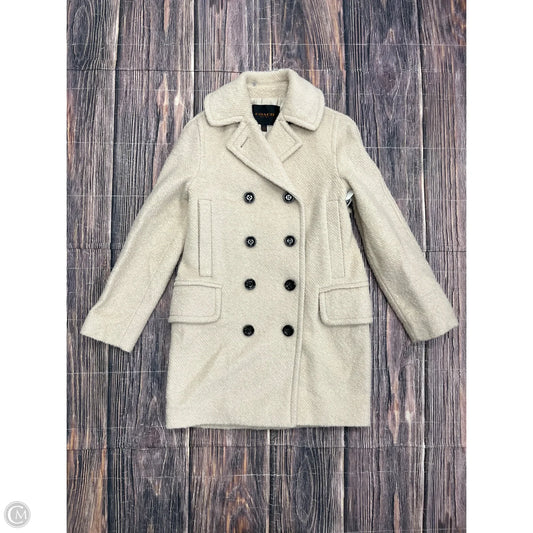 Coat Designer By Coach In Tan, Size: Xs