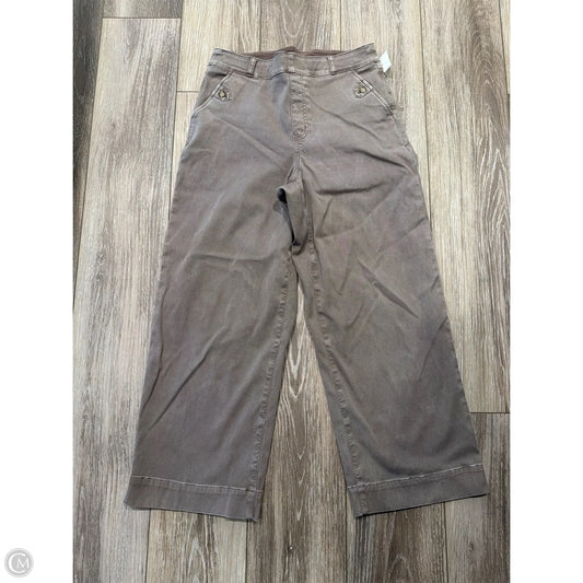 Pants Wide Leg By Spanx In Brown, Size: L