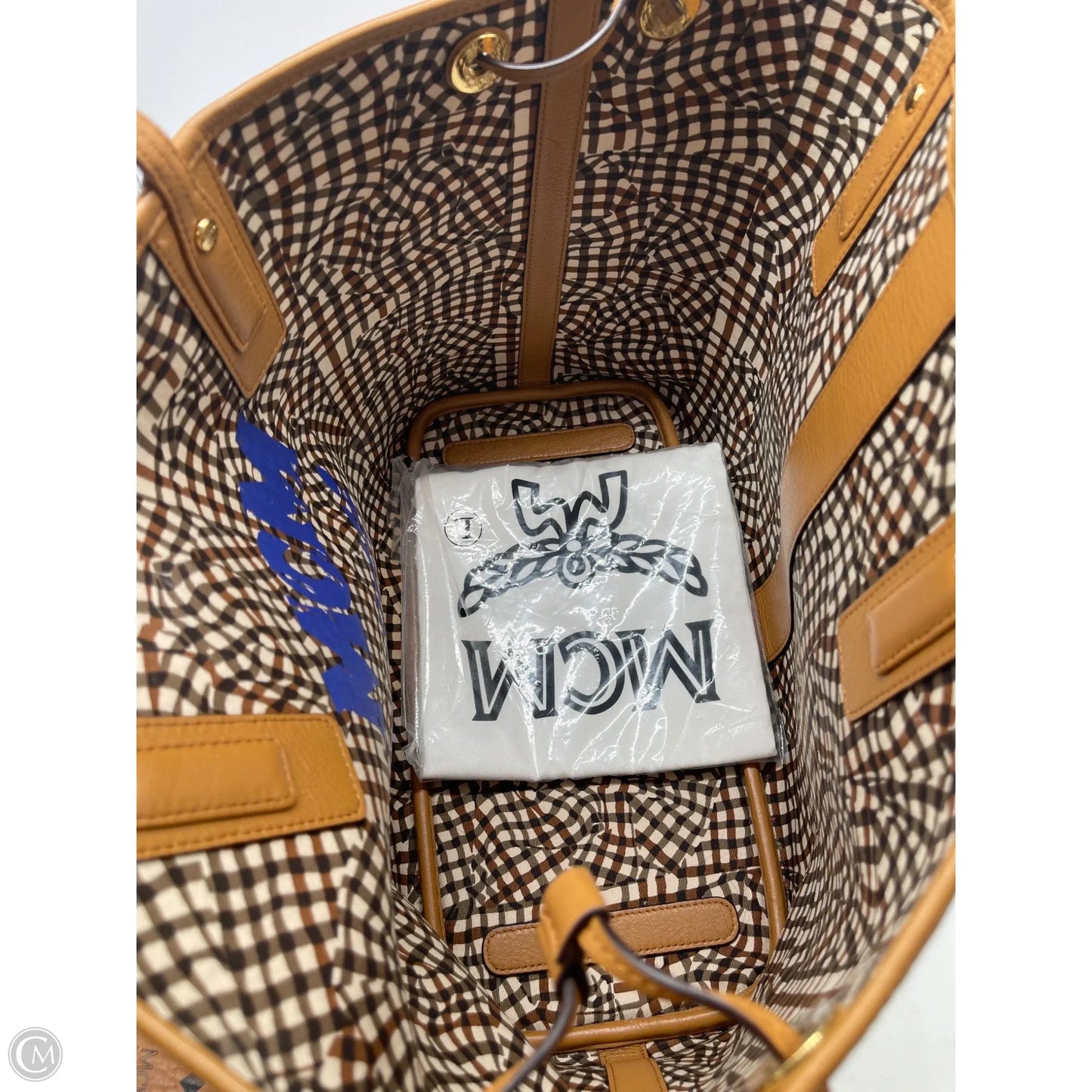 Handbag Luxury Designer By Mcm, Size: Large