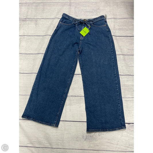 Jeans Wide Leg By Sam Edelman In Blue Denim, Size: 6