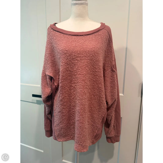 Top Long Sleeve By Gigio In Pink, Size: L