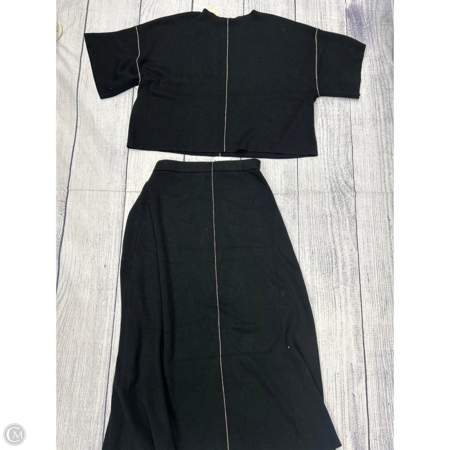 Skirt Set 2pc By Max Studio In Black, Size: L