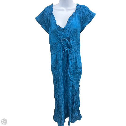 Dress Casual Maxi By J. Crew In Blue, Size: Xl