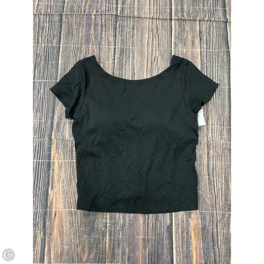 Athletic Top Short Sleeve By Clothes Mentor In Black, Size: Xl