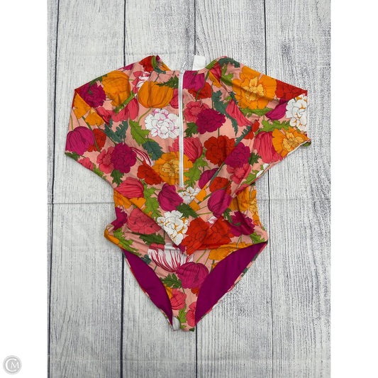 Swimsuit By Trina Turk In Floral Print, Size: Xl
