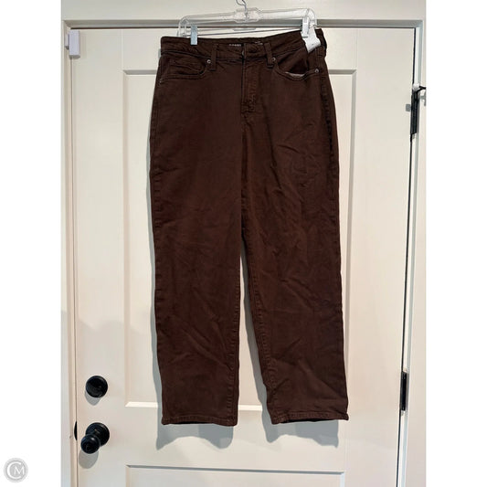 Jeans Straight By Old Navy In Brown Denim, Size: 12