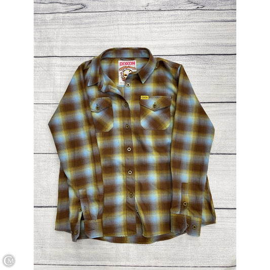 Top Long Sleeve By Clothes Mentor In Brown, Size: L
