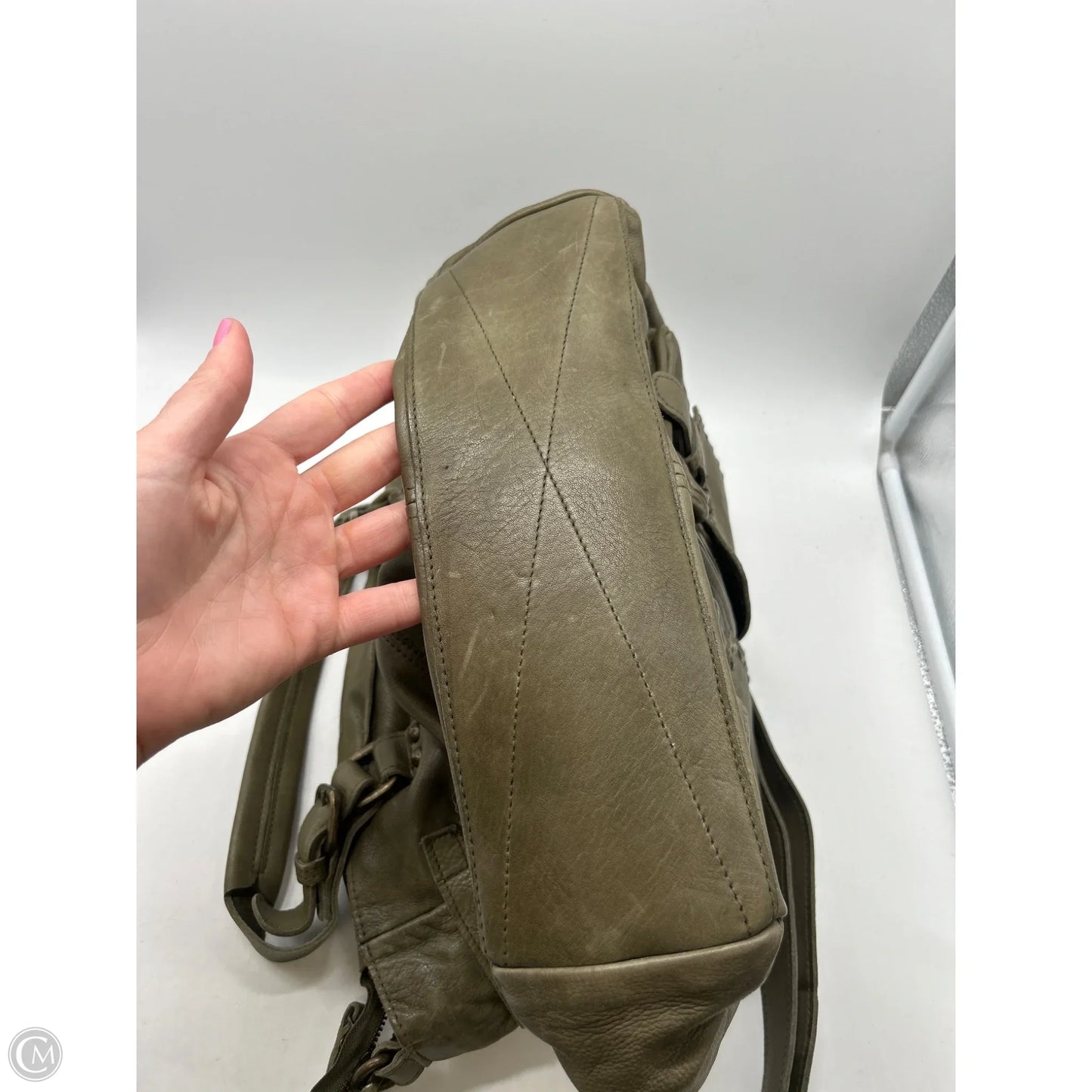 Handbag Leather By Clothes Mentor, Size: Large