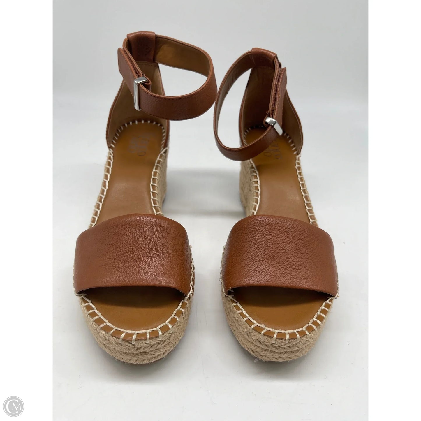Sandals Heels Wedge By Franco Sarto In Brown, Size: 8