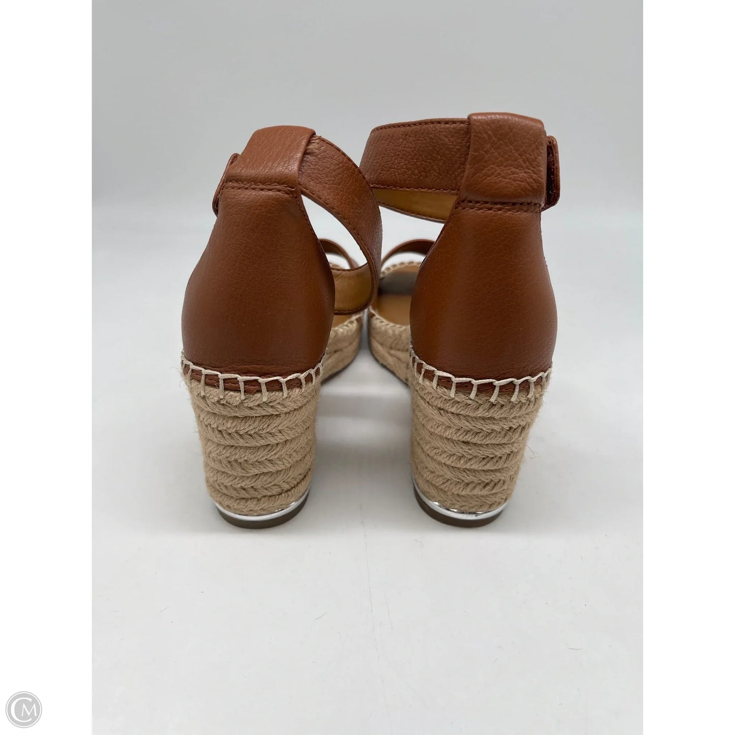 Sandals Heels Wedge By Franco Sarto In Brown, Size: 8