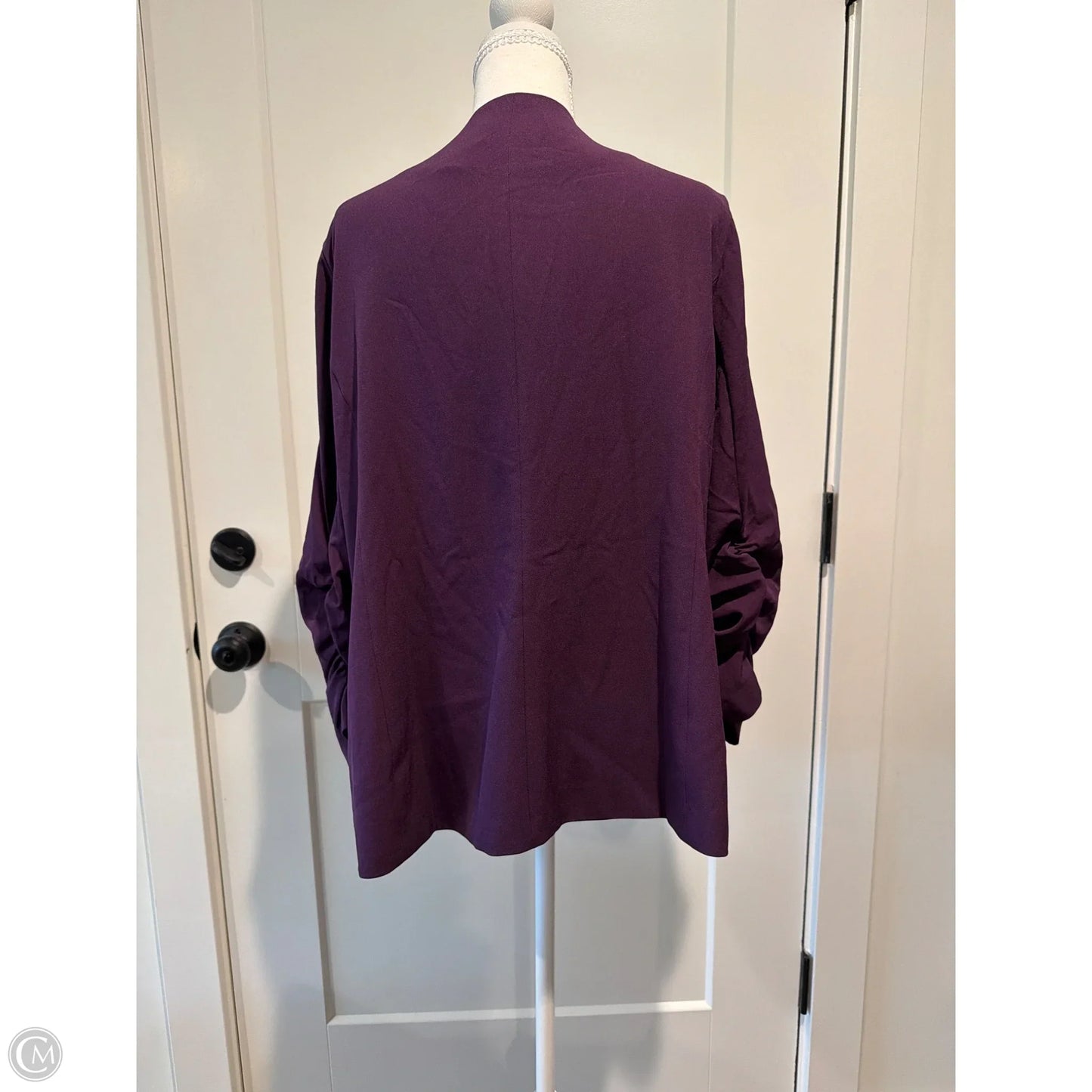Blazer By Skies Are Blue In Purple, Size: 1x