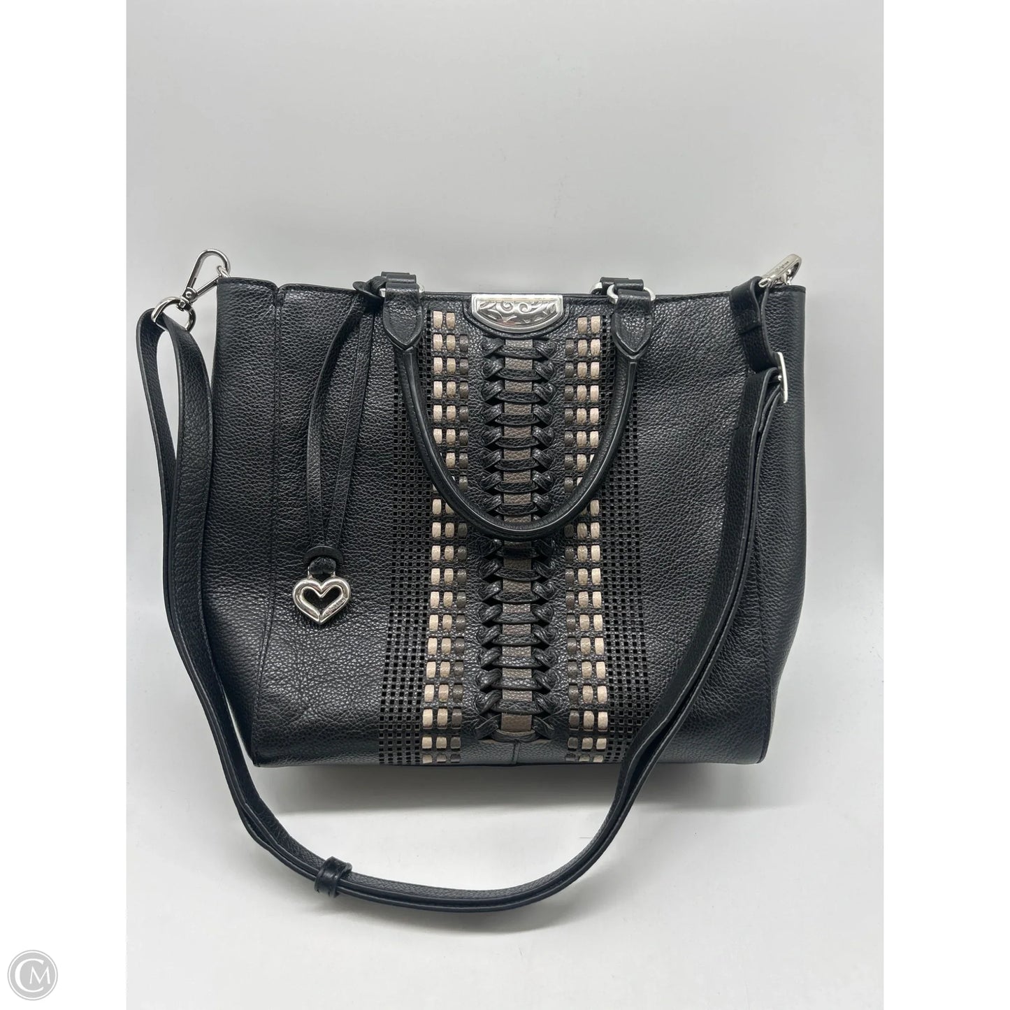 Handbag Leather By Brighton, Size: Medium