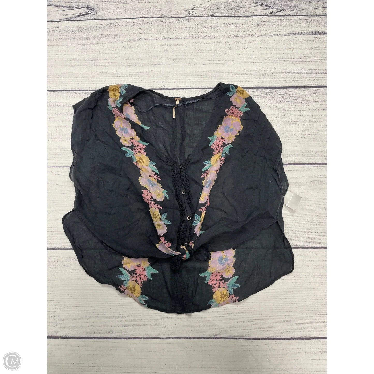 Top Short Sleeve By Free People In Blue, Size: Xs