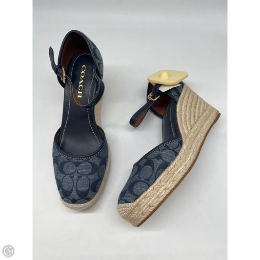 Shoes Designer By Coach In Blue, Size: 9.5