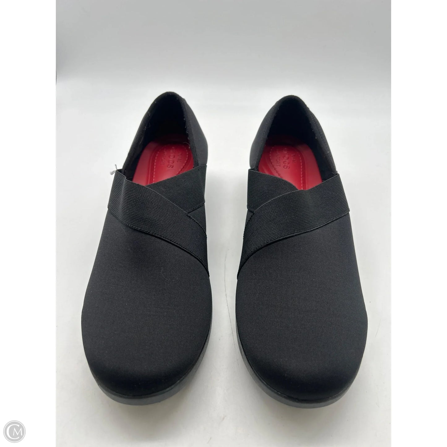 Shoes Heels Wedge By Crocs In Black, Size: 11