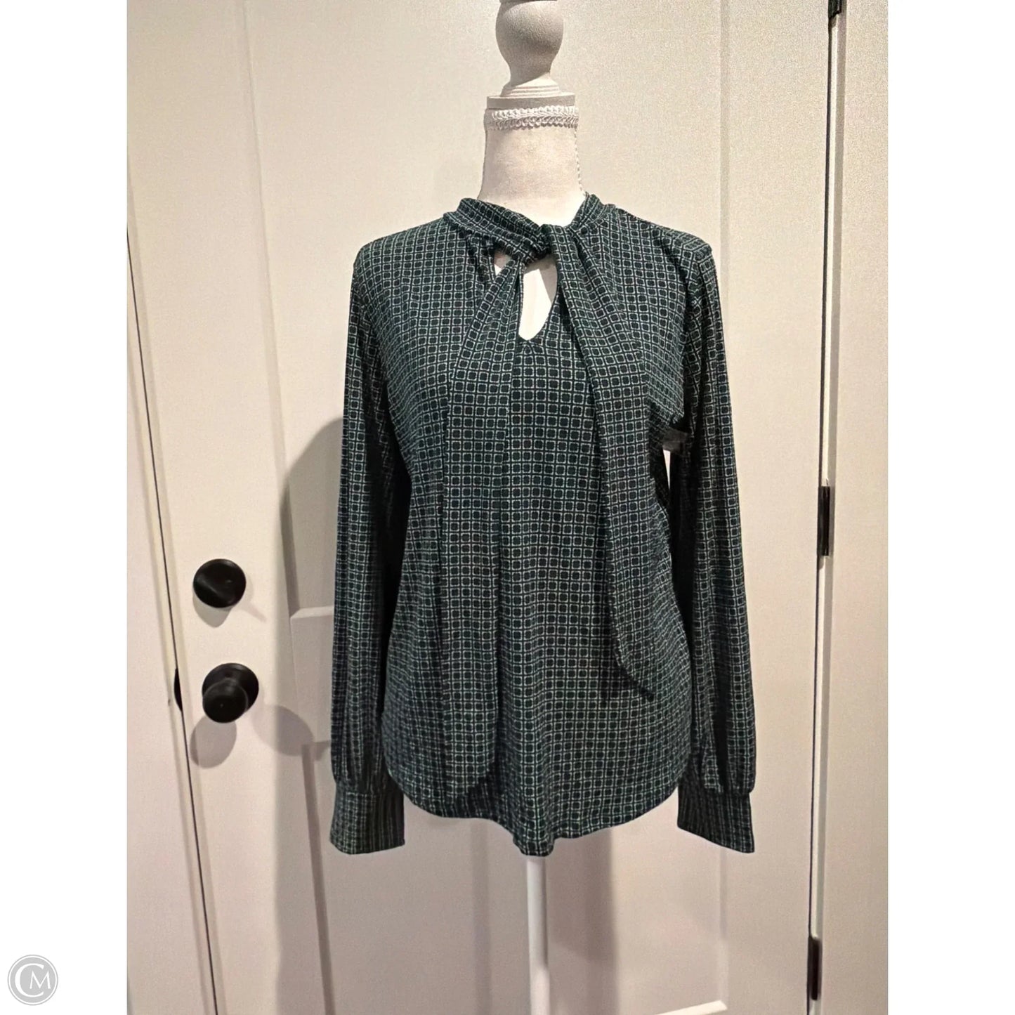 Top Long Sleeve By Adrianna Papell In Green, Size: M