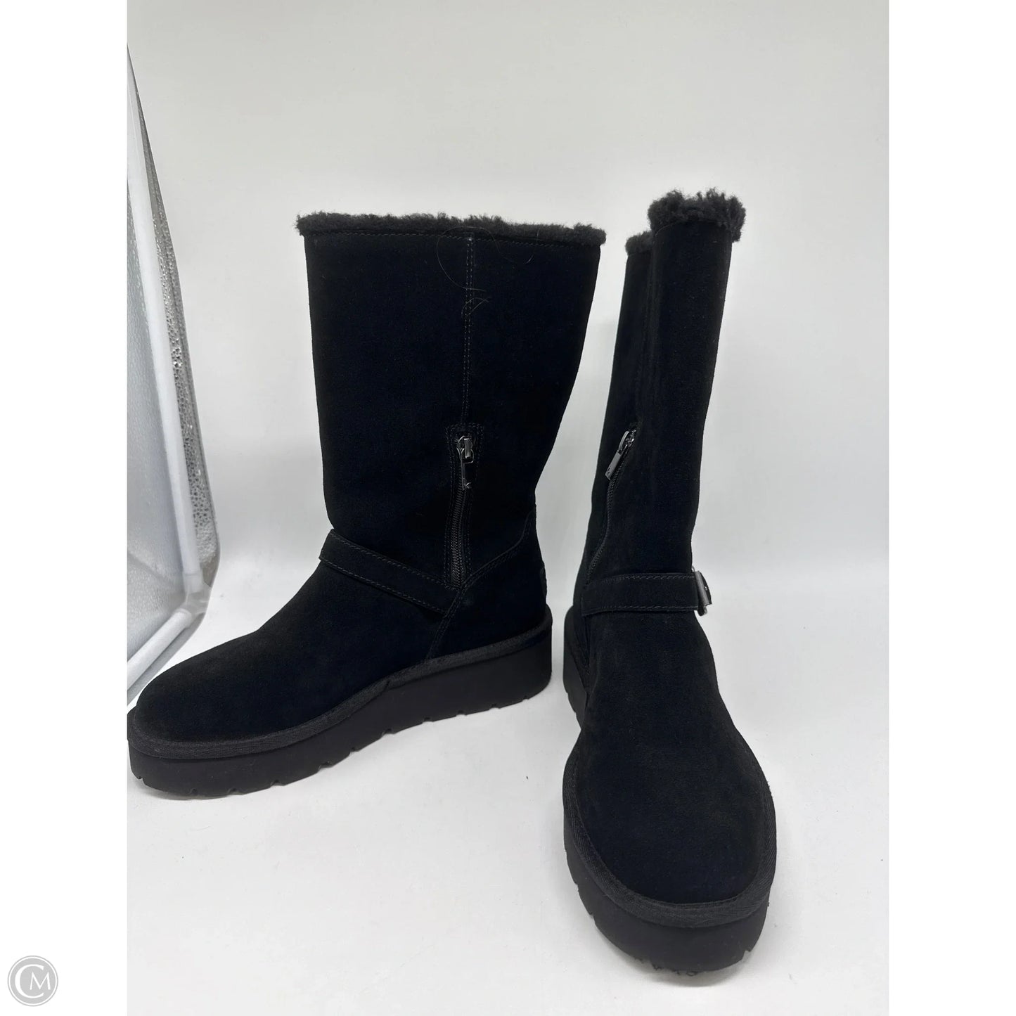 Boots Mid-calf Flats By Koolaburra By Ugg In Black, Size: 7