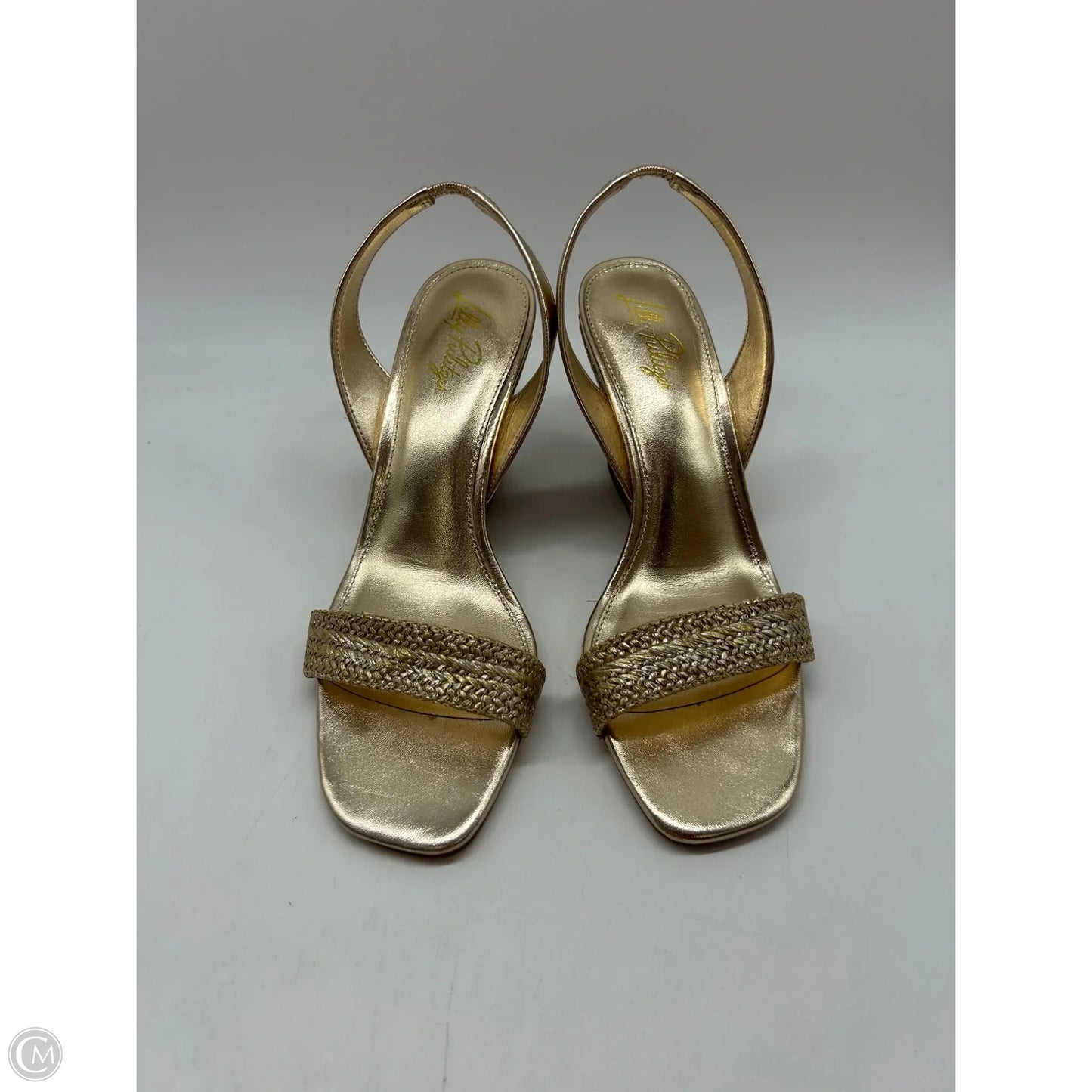 Shoes Designer By Lilly Pulitzer In Gold, Size: 8