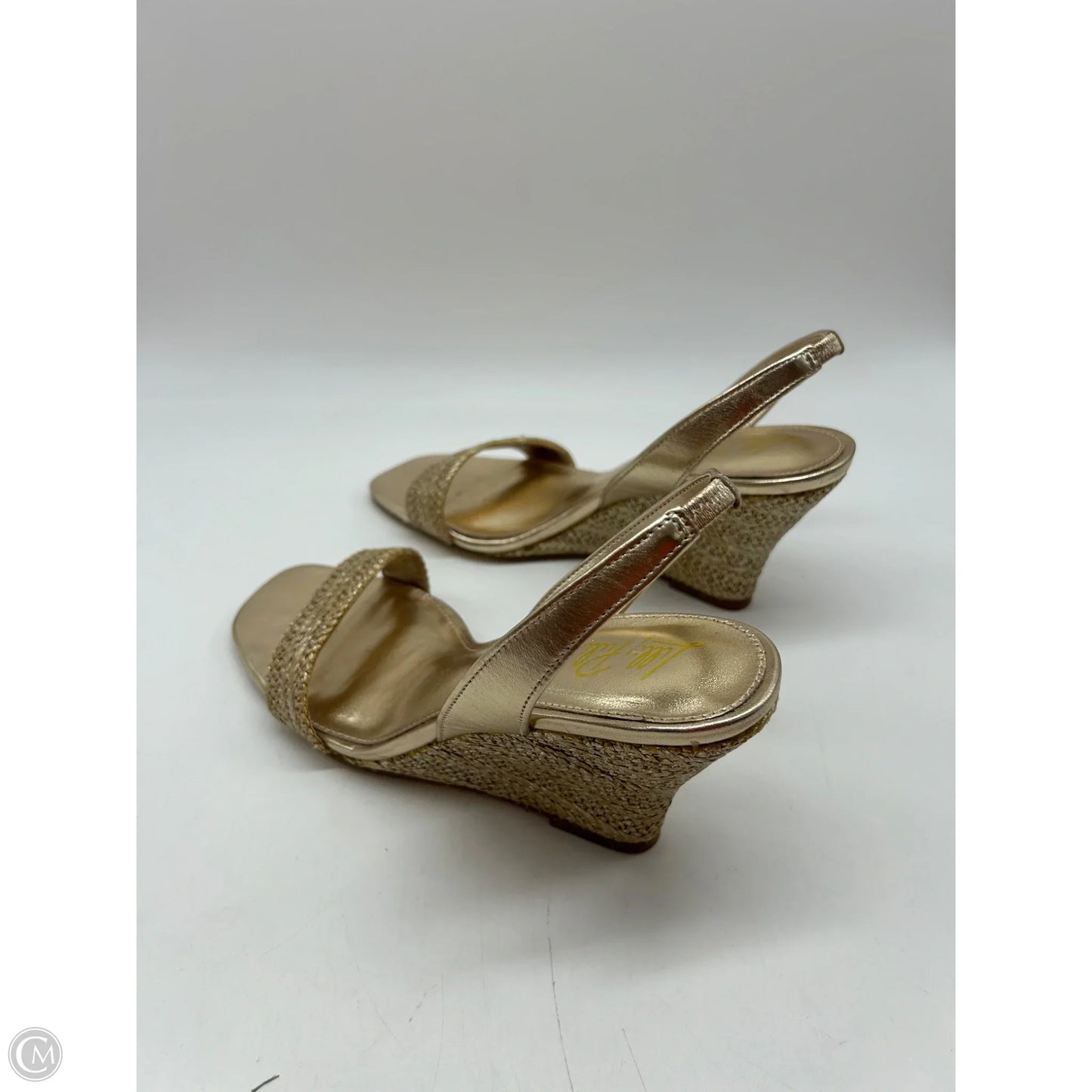 Shoes Designer By Lilly Pulitzer In Gold, Size: 8