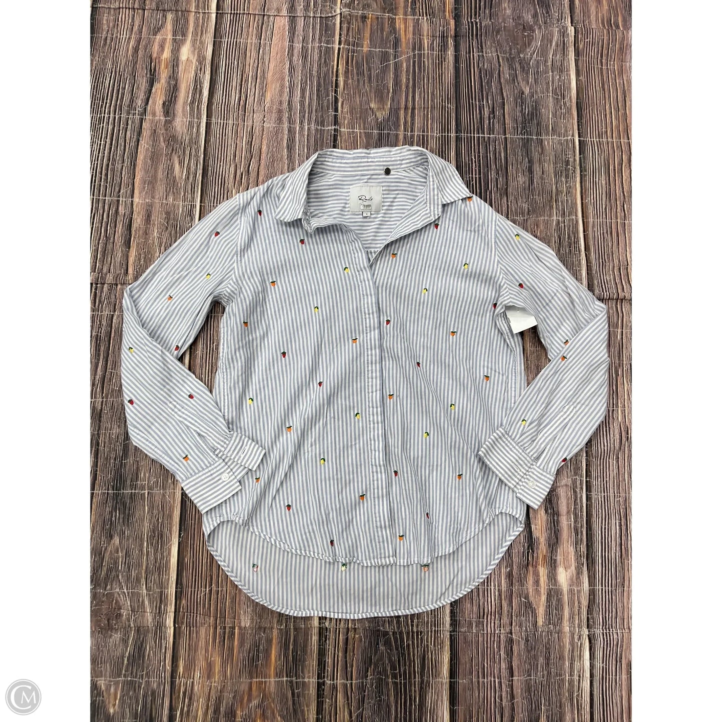 Top Long Sleeve By Rails In Blue, Size: S