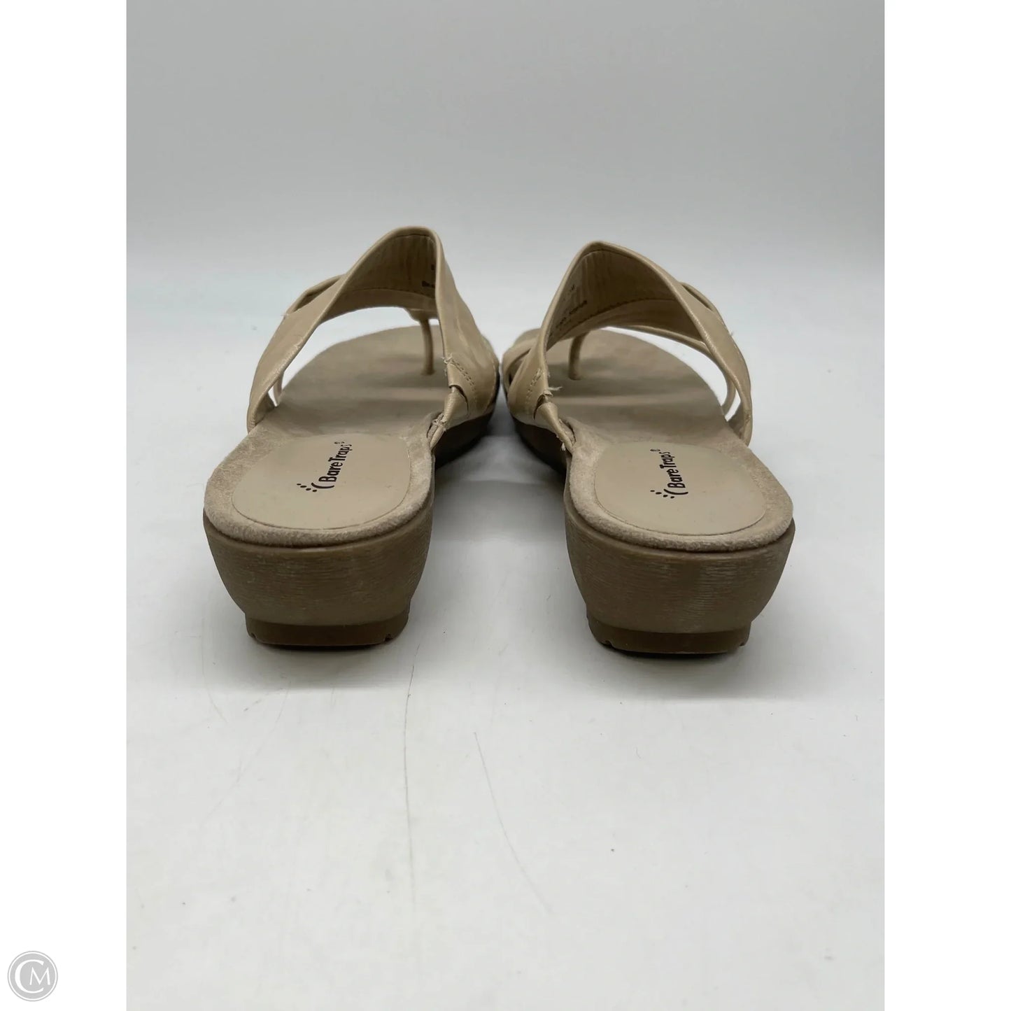Sandals Heels Wedge By Bare Traps In Tan, Size: 11