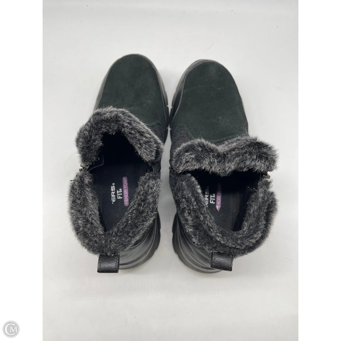 Boots Ankle Flats By Skechers In Black, Size: 11