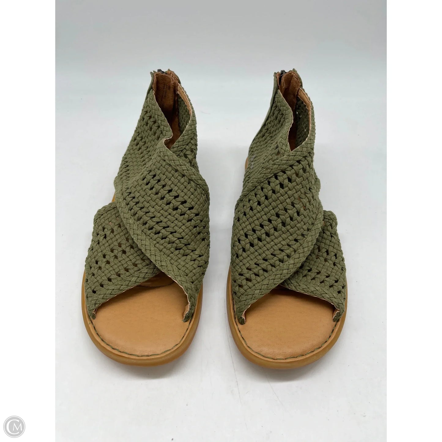 Sandals Flats By Born In Green, Size: 8