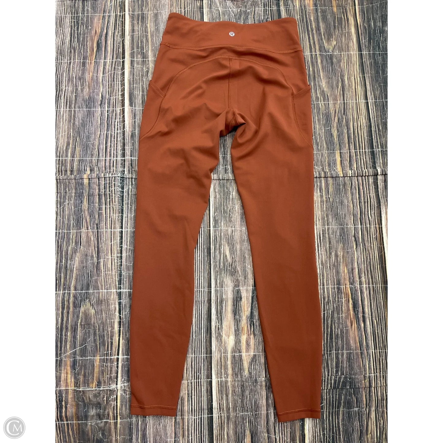 Athletic Leggings By Lululemon In Orange, Size: 8