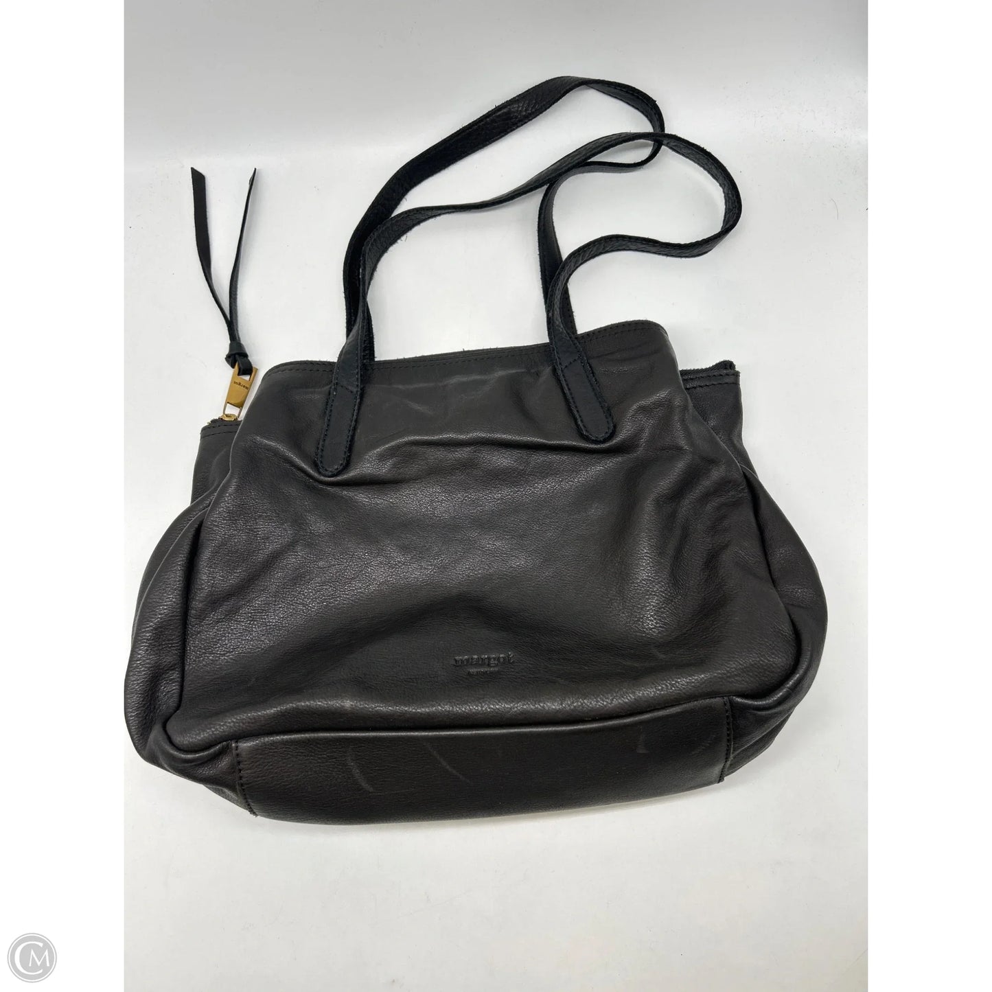 Handbag Leather By Margot, Size: Large