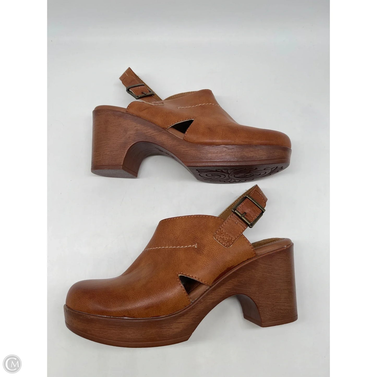Shoes Heels Block By Boc In Brown, Size: 11