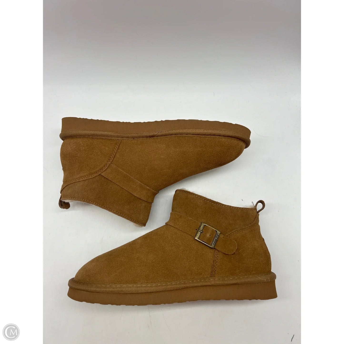 Boots Ankle Flats By Bearpaw In Brown, Size: 10